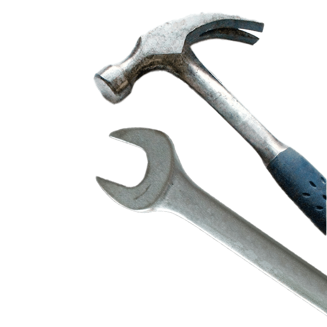 Lassner sticky elements wrench and hammer