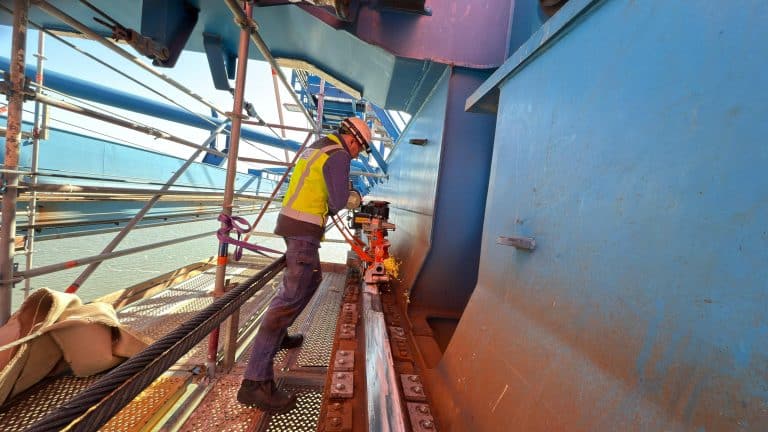 Kranschiene schleifen 1