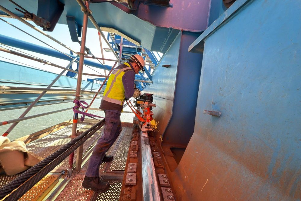 Kranschiene schleifen 1